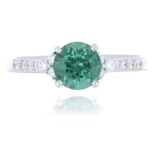 18ct white gold 1.14ct Paraiba