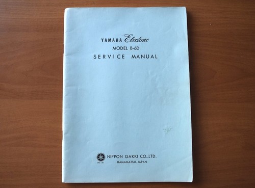 Yamaha service manual - yamaha, b-6d