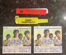 Oasis Ticket Stubs - Wembley
