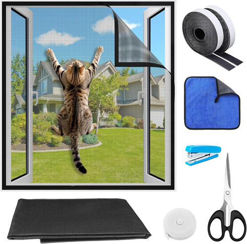 Cat window guard screen diy - cat,