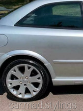 Exact OEM Black Plastic Rear Wheel Arch Spats to fit Vauxhall Astra G MK4/GSI