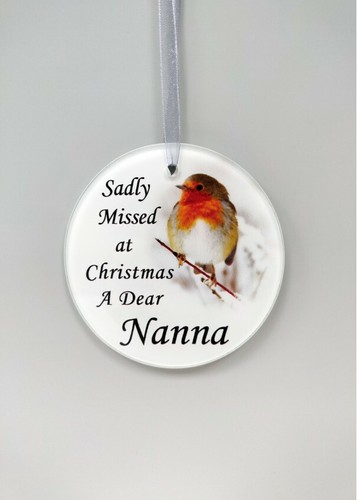 Robin glass christmas tree - glass,