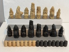 14th Century Medieval Chess Men Set Historical Resin 4.5" King Banbury Studios