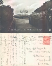 The Bandstand By Night Westcliff on Sea Regent Publishing Co Ltd London 1936