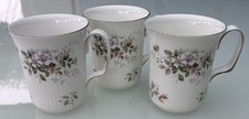 Royal Albert “Haworth” 1982 Vintage Bone China Mugs Set of 3
