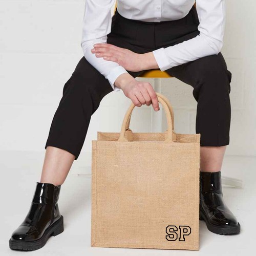 Personalised shopping jute - personalised,