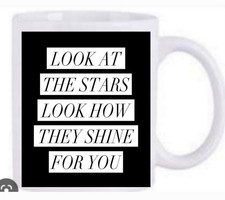 Coldplay Yellow  mug  lyrics  Dishwasher Safe New & Boxed 