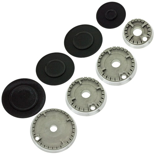 Gas hob burner flame - burner, cap
