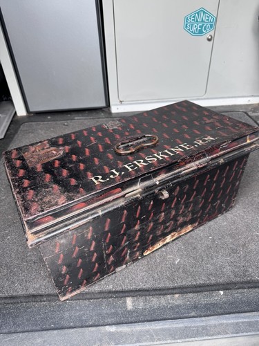 Antique military travel case - military,