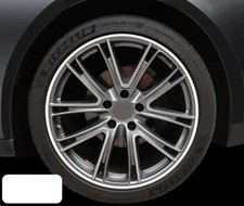 WHITE Alloy Wheel Protectors Embellishers Rim Trim Strips Kit