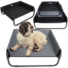 Elevated Dog Bed Pet Cat with Raised Sides Camping Cot Indoor Outdoor Waterproof