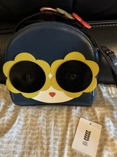 Rare Orla Kiely Navy Leather