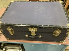 Vintage Travel Trunk Blue With