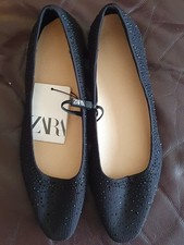 ZARA ballet flats pumps BLACK