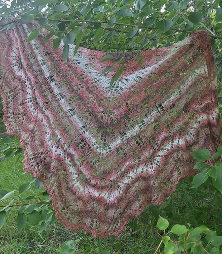 Handmade pink angora - handmade, lace