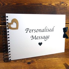 White Personalised BOW