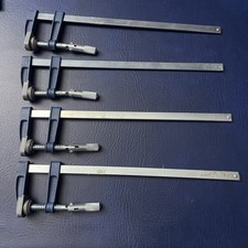 Set of 4 F-Clamps Adjustable