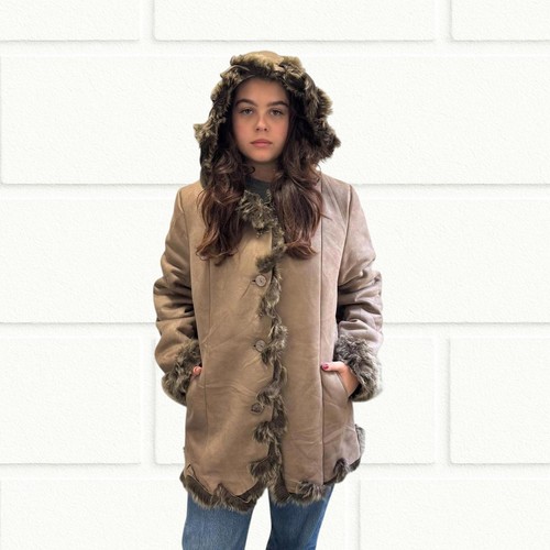 Vintage faux fur trimmed - fur,