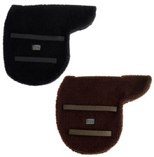 Supreme Products Straight Cut Showing Numnah Soft Fleece Shaped Pad Black/Brown