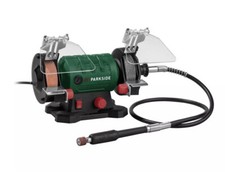 Parkside Double Bench Grinder with Flexible Drive Shaft +103 Piece Accessory Set