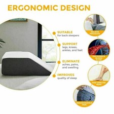 Leg Pillow Elevating Wedge Foam Rest Pillow Back Hip Knee Support UK Made