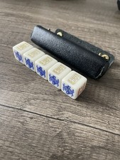 Vintage Poker Dice Set in Case