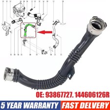 93867727 Boost Intercooler Hose Pipe For Vauxhall Vivaro Renault Trafic 1.6 UK