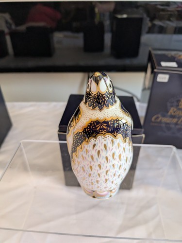 Royal crown derby paperweight - crown,