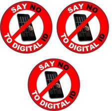 3 Pack - No to Digital ID -