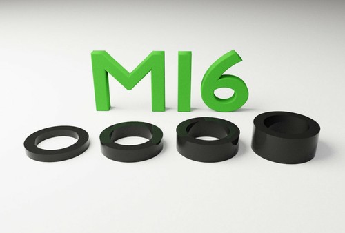 M16 black plastic - black,