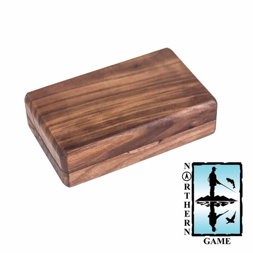 Black walnut premium fly box - walnut,