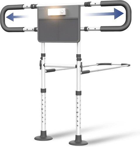 Adjustable bed rail with - bed,