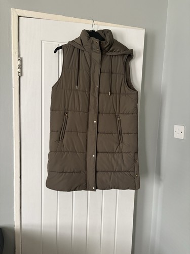 Ladies khaki longline - ladies, gilet