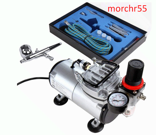 Airbrush kit with - airbrush, compressor