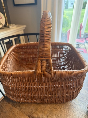 Vintage large french - vintage, rattan
