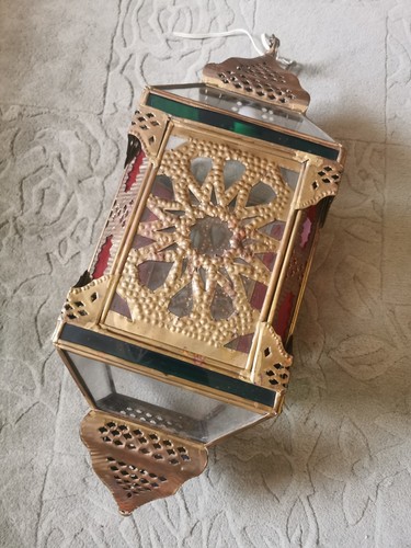 Vintage large moroccan pendant - large,