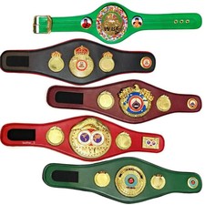 Kids Mini Boxing Championship Belts WBC WBA WBO IBF IBO Adjustable Replica Title