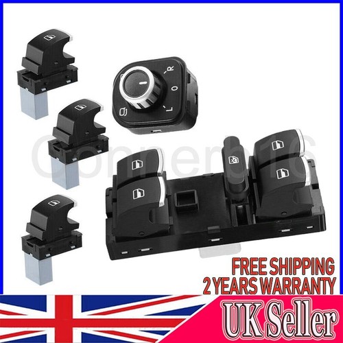 5pcs window switch - chrome, for