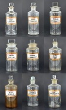 ANTIQUE GLASS APOTHECARY