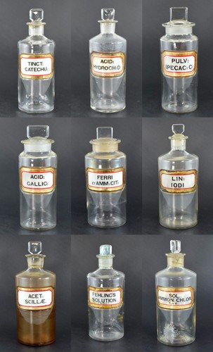 Antique glass apothecary - antique,