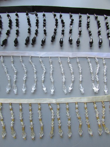 5cm beaded fringe trim sold - beaded,