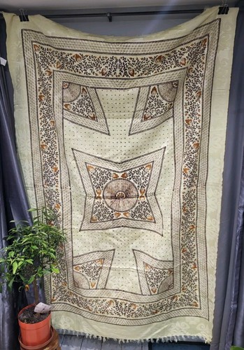 Large vintage silk style - vintage,