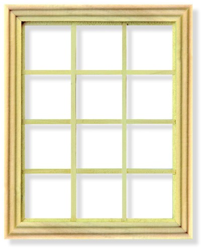 Dolls house window wooden - dolls,