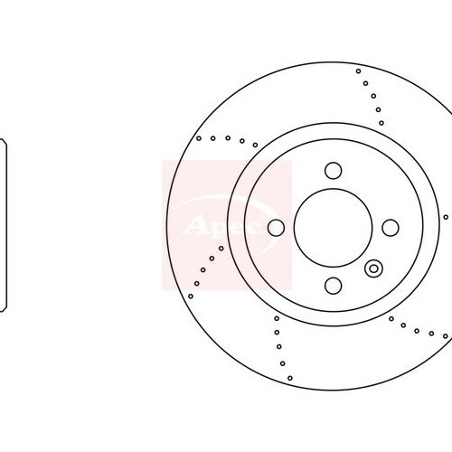 Apec brake disc dsk2777 - apec,