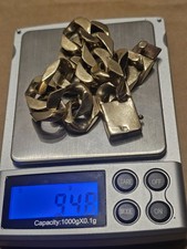 9ct Gold Mens Bracelet HEAVY