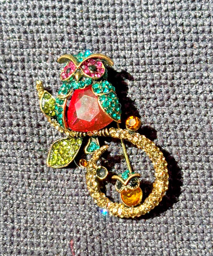 Vintage mother baby owl - mother, &