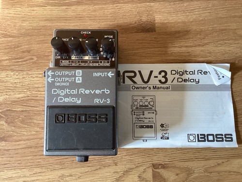Boss digital reverb delay - rv-3,