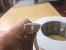 18mm WHITE T TRIM 5 METRE DOUBLE LIPPED FURNITURE KNOCK ON EDGING  CAMPER etc