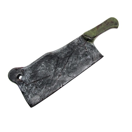 Fake bloody cleaver costume - bloody,