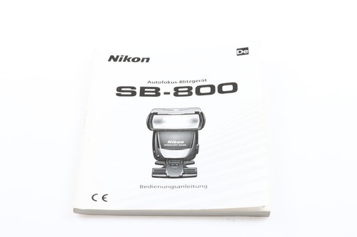Nikon 800 manual - sb-800,